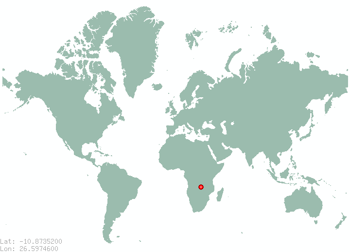 Kambove in world map